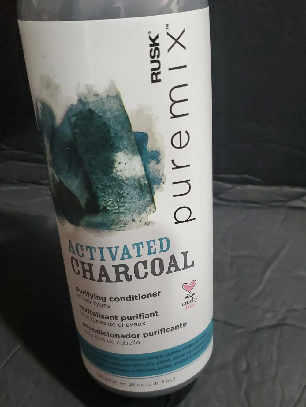 RUSK Puremix Activated Charcoal Purifying conditioner 35 fl. oz. NEW
